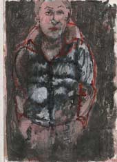Sketchbook A4-02, 11. Mixed media sketch (jacket boy).
