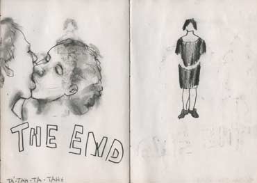 Sketchbook A5-05, 19. Graphite drawing (the end, the kiss).